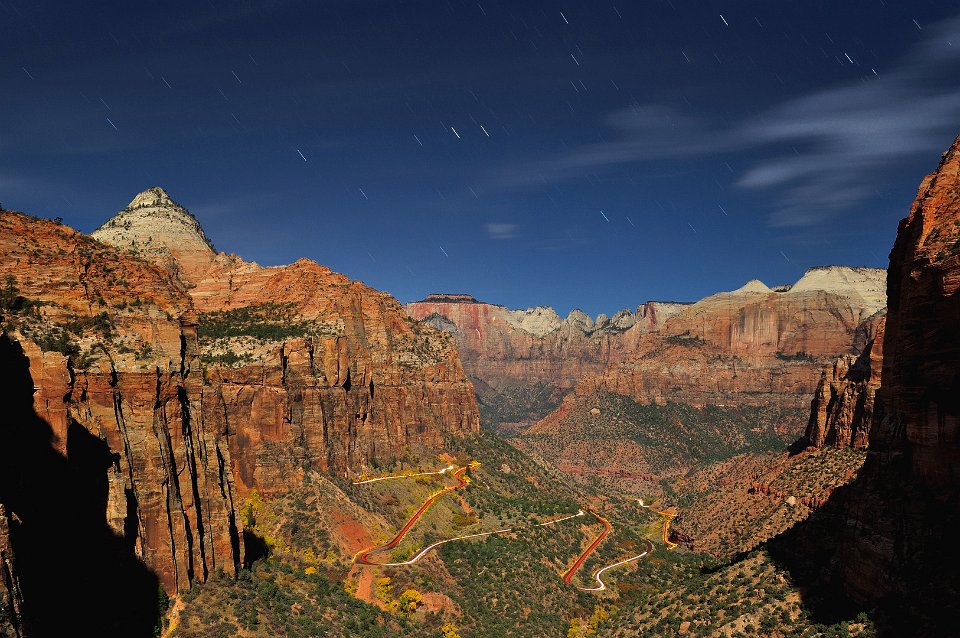 0019 Canyon Overlook at Night Zion National Park