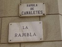 La Rambla Sign Barcelona