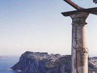 Overlooking Capri harbour from the rotunda in Villa San Michele