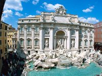 Trevi Fountain Rome Italy display