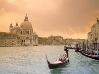 Sunset Over Grand Canal Venice Italy display